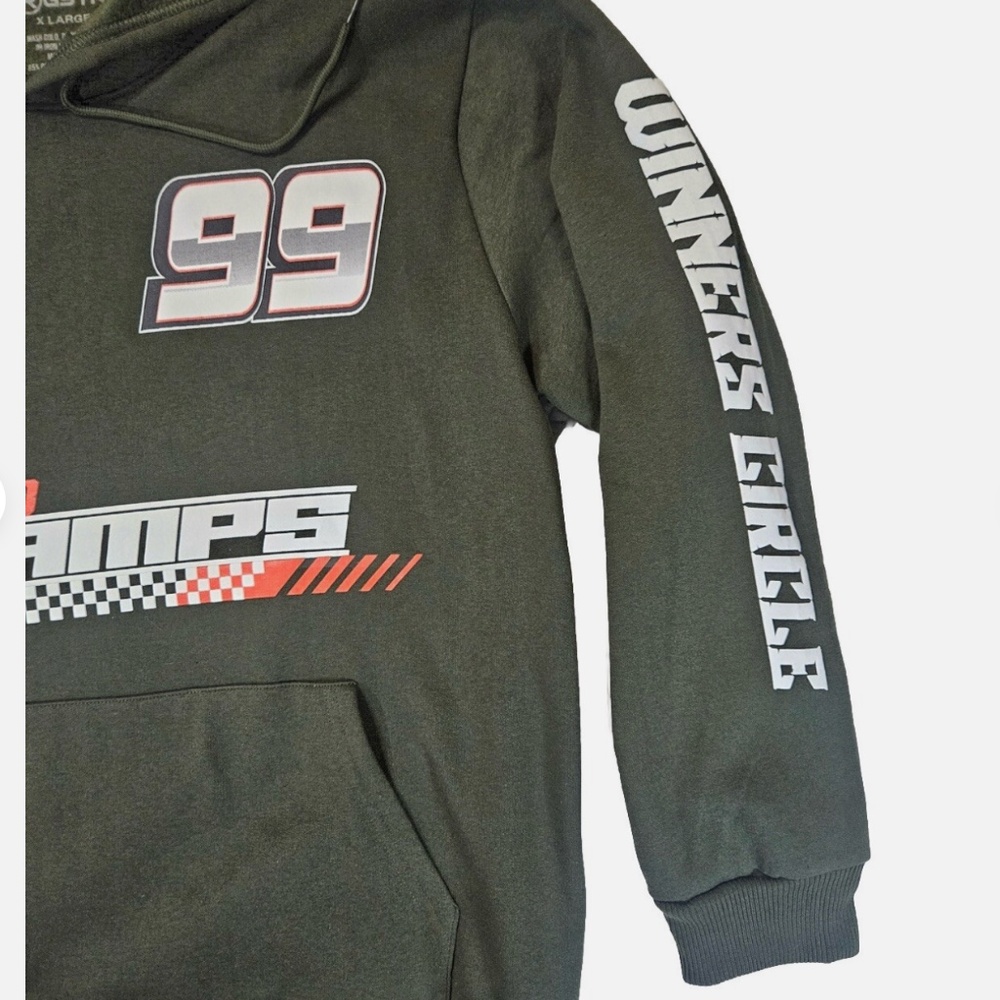 Top Speed Racing RGSTR‎ Hoodie Mens XL Black 99 Car Graphic Fleece - Picture 8 of 9